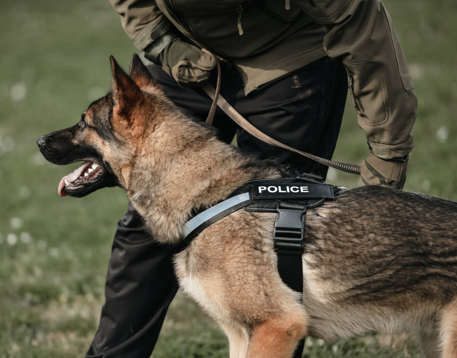 Working dogs - physically and mentally strong in action